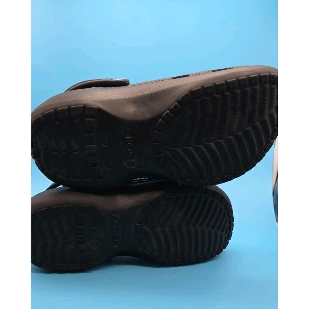 CROCS Classic Platform Clogs Women Size 8 Black - Picture 6 of 8